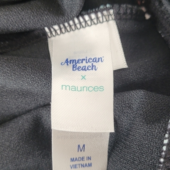 Maurices x American Beach Floral Ruched One Piece Swimsuit - Size M - Picture 6 of 7